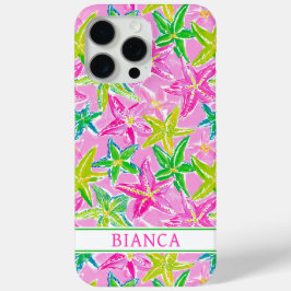 Colorful Starfish Monogrammed Case-Mate iPhone