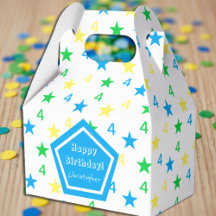 Colorful Stars Boys 4e födelsedagen
