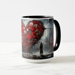 Colorful Street Art Mugg - Urban Heartslag