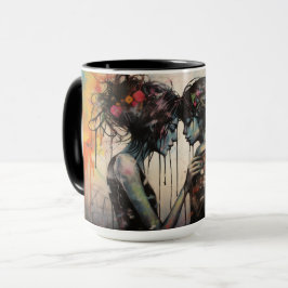 Colorful Street Art Mugg - Urban Heartslag