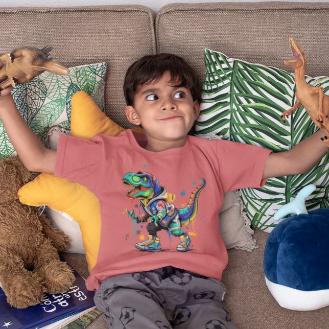 Colorful Street stil dinosaur T Shirt (Skapare uppladdad)