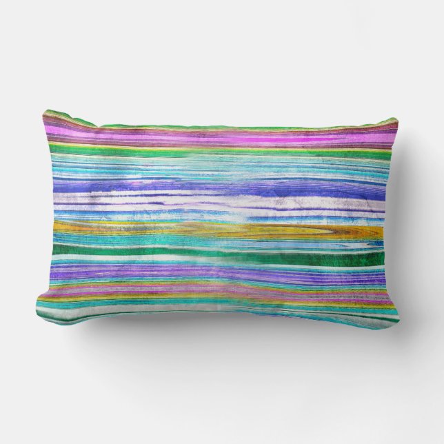 Colorful Stripes Lumbarkudde (Framsida)