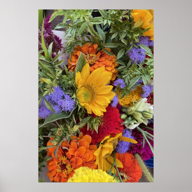 Colorful Summer Bouquet Poster (Framsidan)