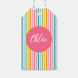 Colorful Summer Rainbow Rand Presentetikett