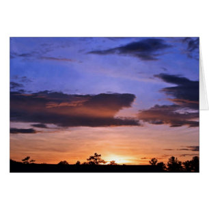 Colorful Sunset by Shirley Taylor Hälsningskort
