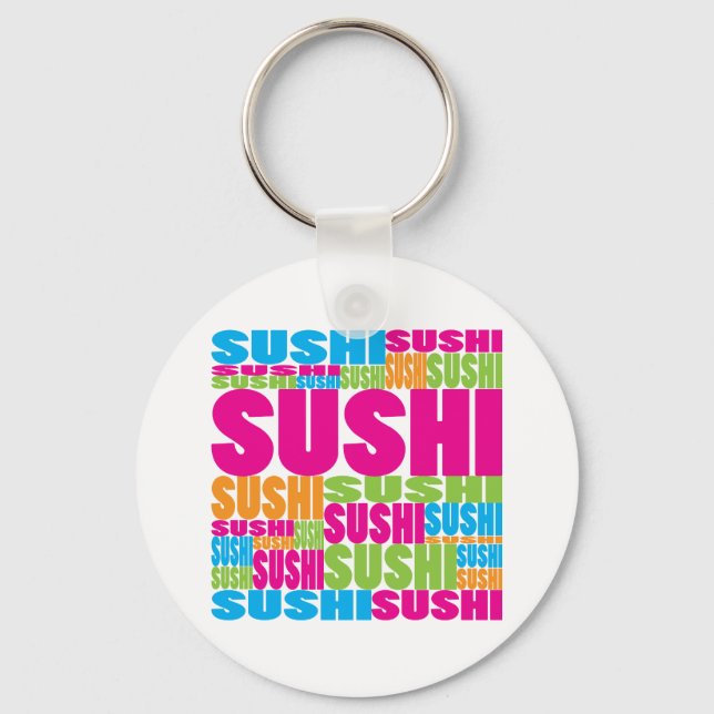 Colorful Sushi Nyckelring (Framsida)
