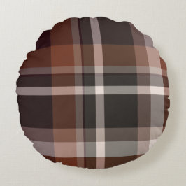 Colorful Tartan Rund Kudde