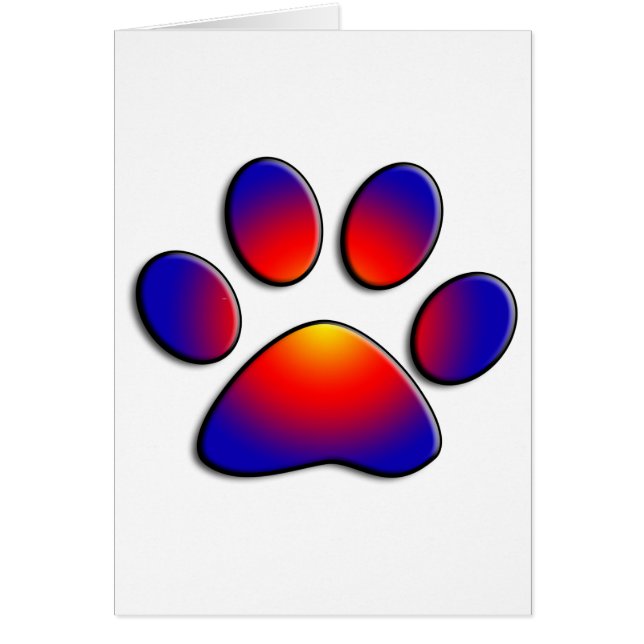 COLORFUL TASS HÄLSNINGSKORT (Framsidan)