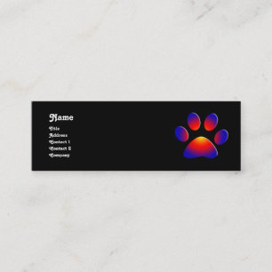 COLORFUL TASS,svart vitt Mini Visitkort