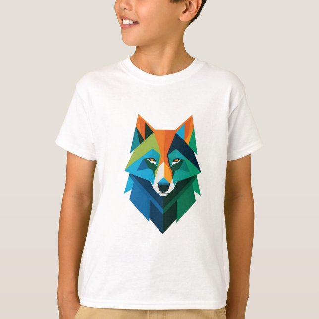 "Colorful Tassar Kids" Hund Tee (Framsida)