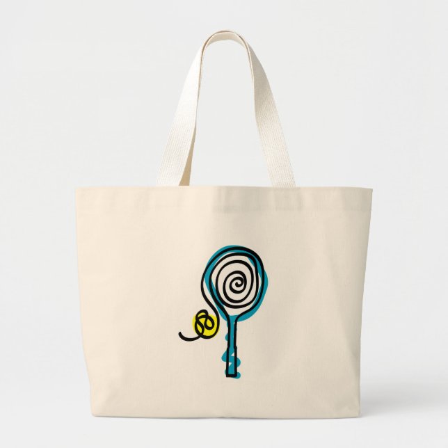 Colorful Tennis Spiral Rope Jumbo Tygkasse (Framsidan)