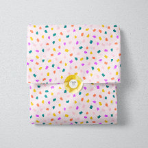 Colorful Terrazzo Confetti Pattern Pink Lemonade