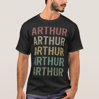 Colorful Text Art - Arthur Namn T Shirt