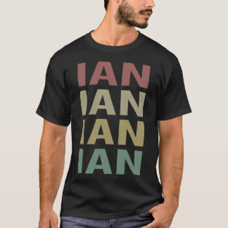 Colorful Text Art - Ian Namn T Shirt