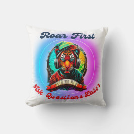 Colorful Tiger Ansikte Kudde