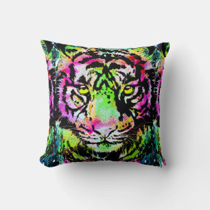 Colorful Tiger Head - Tiger Women Dekorativ kudde