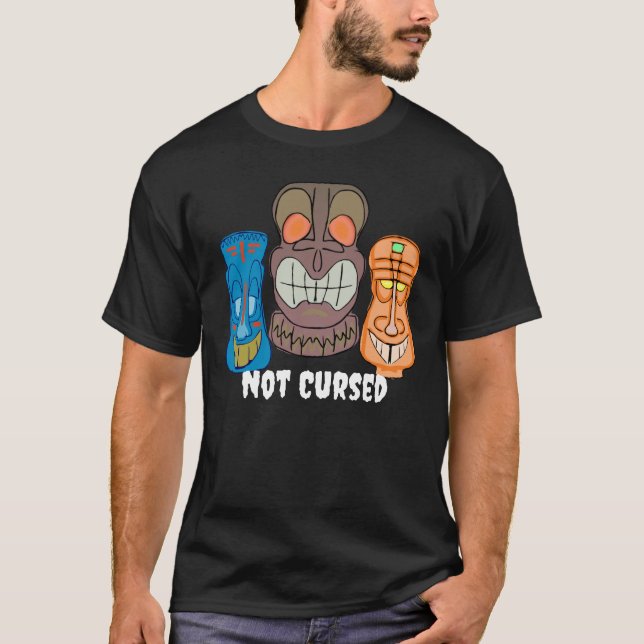 Colorful Tiki Head T-Shirt (Framsida)