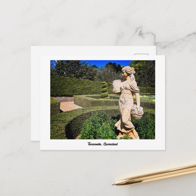 Colorful Toowoomba Park Helg Vykort (Fram/Back In Situ)