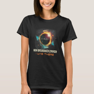 Colorful Total Solar Eclipse 2024 New Brunswick Ca T Shirt