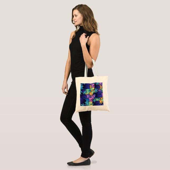 Colorful Tote Bag Tygkasse (Fram (modell))