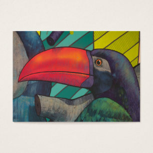 Colorful Toucan Graffiti Visitkort