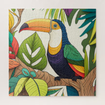 Colorful Toucan Jigszle Puzzle
