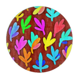 Colorful Träd Lövs Dance Mönster