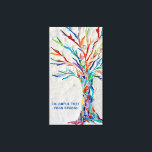 Colorful Träd Yoga Studio Canvastryck<br><div class="desc">Dekorera ditt hem eller din yoga-studio med det här attraktiva och färgstarka kanvastrycket. Anpassa den med ditt eller ditt studio eller företags namn. Den ursprungliga konstruktionen är en regnbåge av färgad livets träd som är gjord av ett litet delart glas av lätt färgad som är uppsatt i en blek grått-grout....</div>