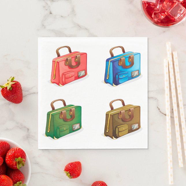 Colorful Travel Briefcase Collection Pappersservett (Skapare uppladdad)