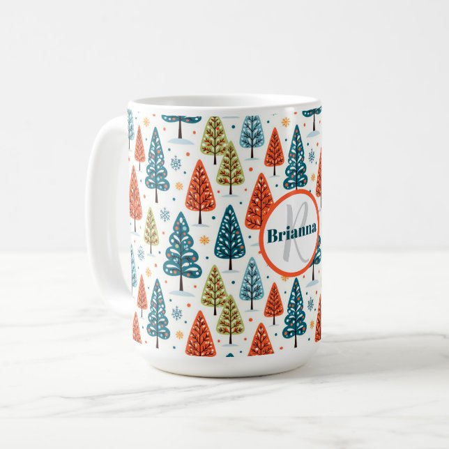 Colorful Trees Kaffemugg (Framsida vänster)