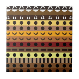 Colorful Tribal Deco Art Mönster Kakelplatta