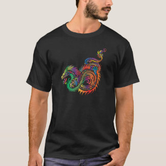 Colorful Tribal Dragon T-shirt