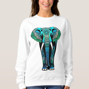 Colorful Tribal Elephant - Artistic Wildlife T Shirt