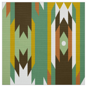 Colorful Tribal Geometric mönster Tyg