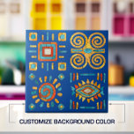 Colorful Tribal Mosaic Art<br><div class="desc">Colorful Tribal Mosaic Art. Anpassa färg för att passa din dekoration.</div>