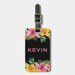 Colorful Tropical Flowers Bouquet Bagagebricka
