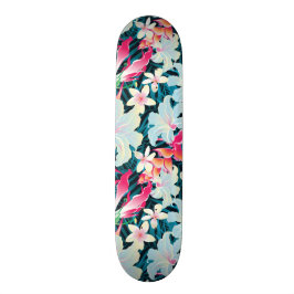 Colorful Tropical Mönster Old School Skateboard Bräda 18 Cm
