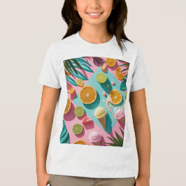 Colorful Tropical Summer T-Shirt for Kids – Bright