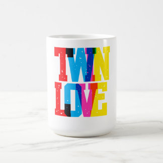 Colorful Twin Love Kaffemugg