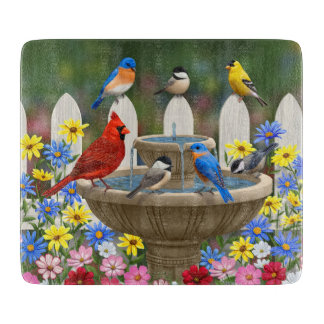 Colorful Vår Garden Bird Bath