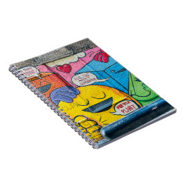 Colorful Vibrant Chicago Artwork Anteckningsbok