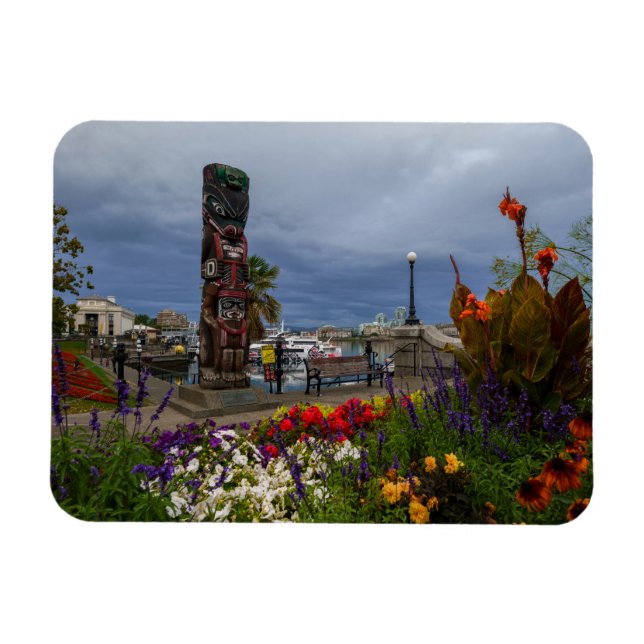 Colorful Victoria Harbour Magnet (Horisontell)