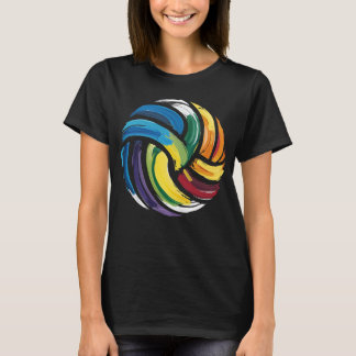 Colorful Volleyball Boll T Shirt