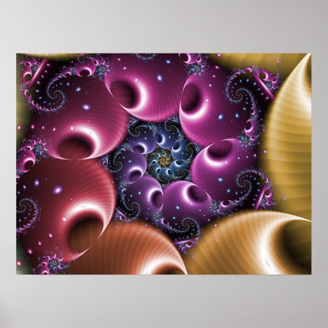 Colorful Vortex Spiral Poster (Framsidan)