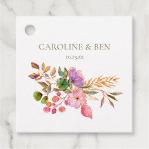 Colorful Watercolor Floral Elegant Custom Wedding