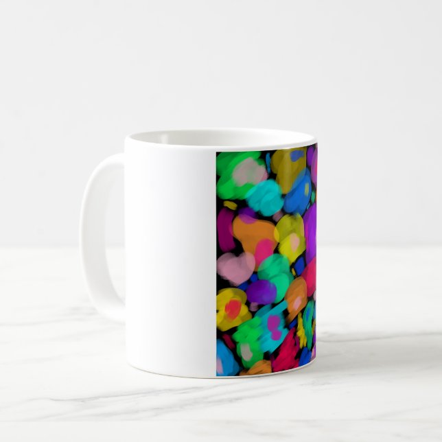 Colorful watercolor print kaffemugg (Framsida vänster)
