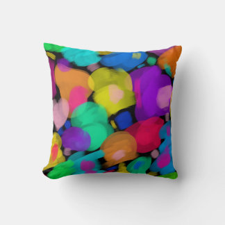 Colorful watercolor print kudde