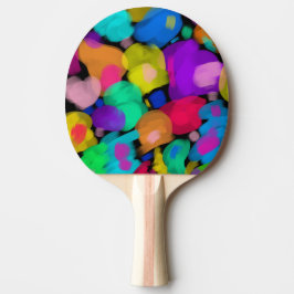 Colorful watercolor print pingisracket