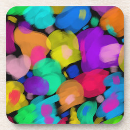 Colorful watercolor print underlägg