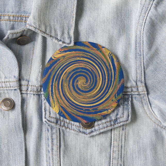 Colorful Weave Twirl Mönster Knapp (In Situ)